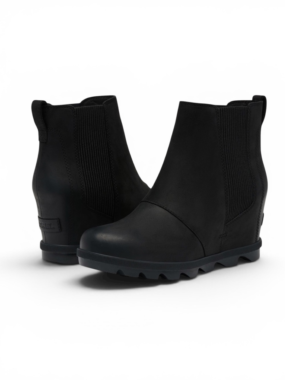 Sorel Joan Rhapsody Chelsea Wedge Booties Black Size 8.5
